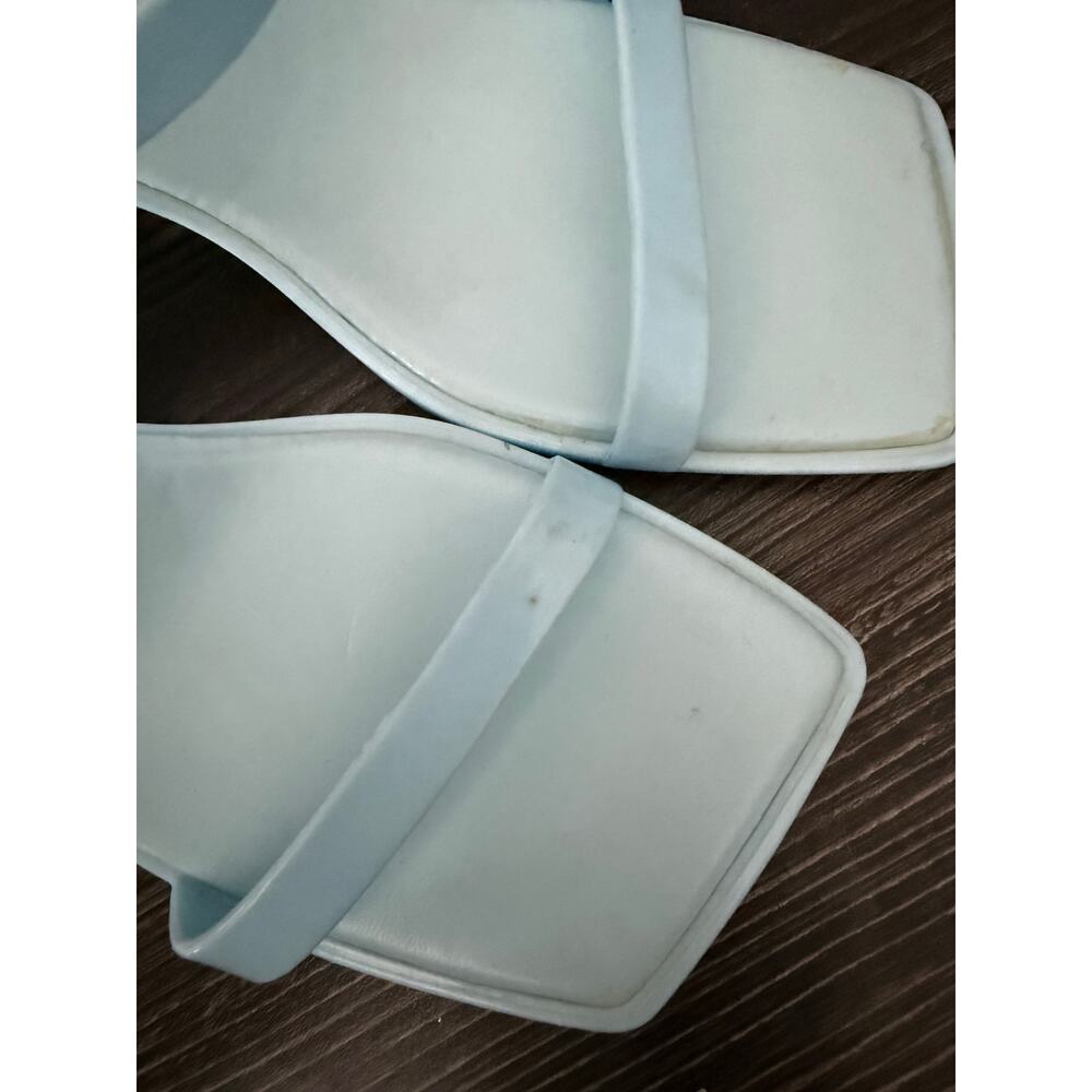 Jeffrey Campbell Jamm3 Baby Blue Simple Jelly Sandal Sz. 7 - Picture 3 of 8